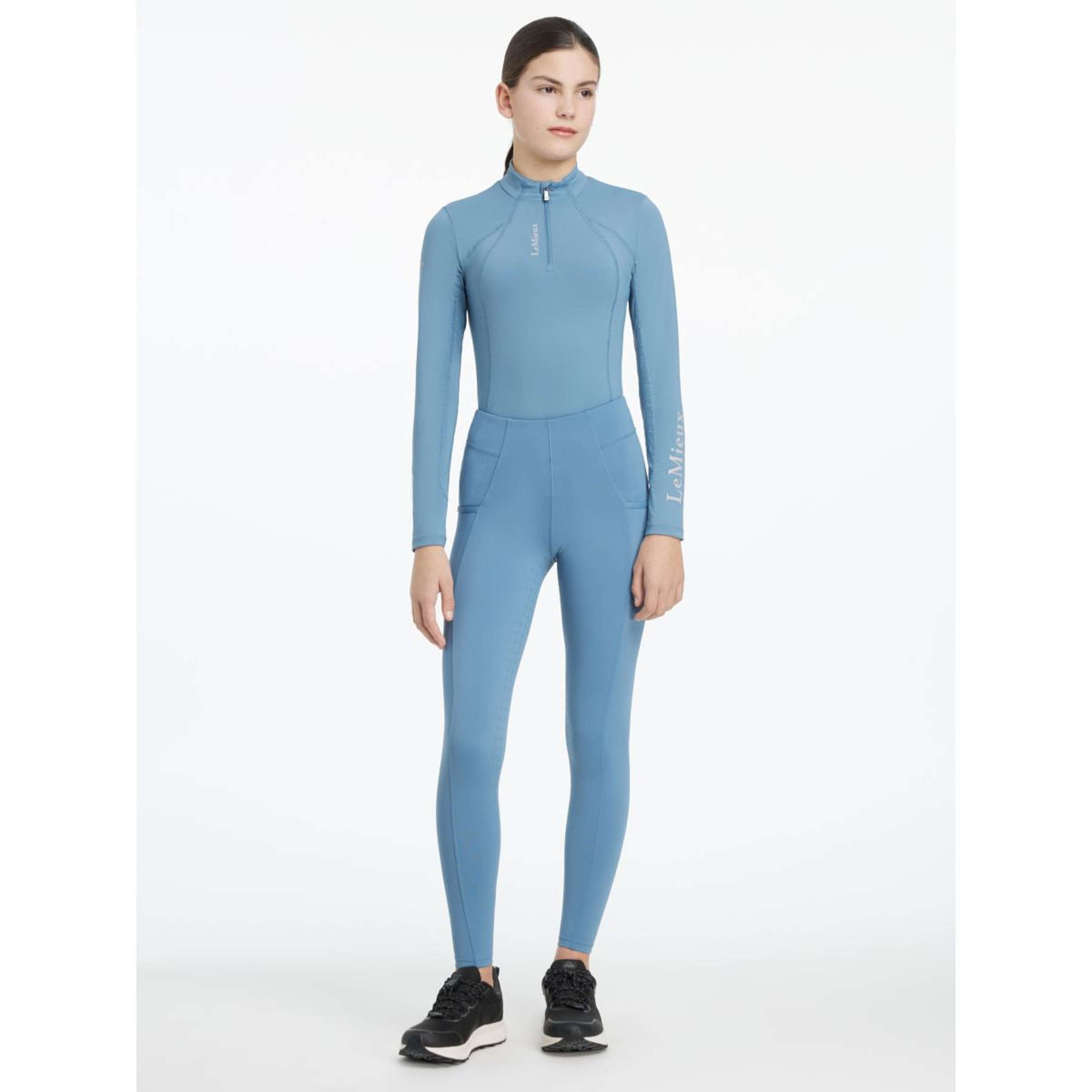 LeMieux Leggings da Equitazione Young Rider Orla Ice Blue