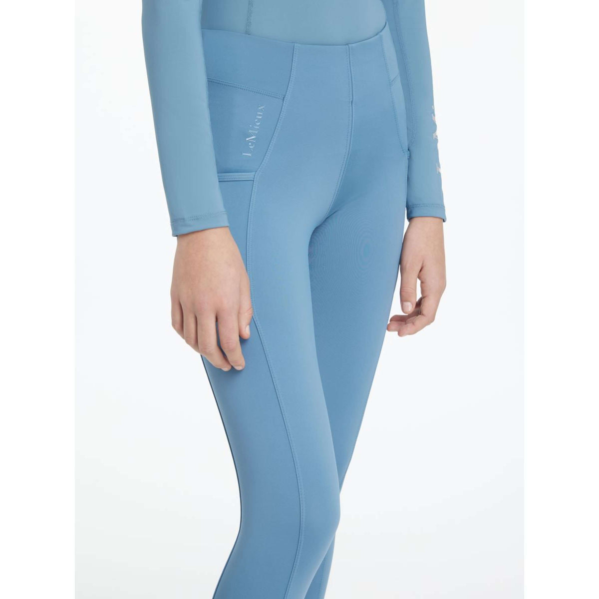 LeMieux Leggings da Equitazione Young Rider Orla Ice Blue