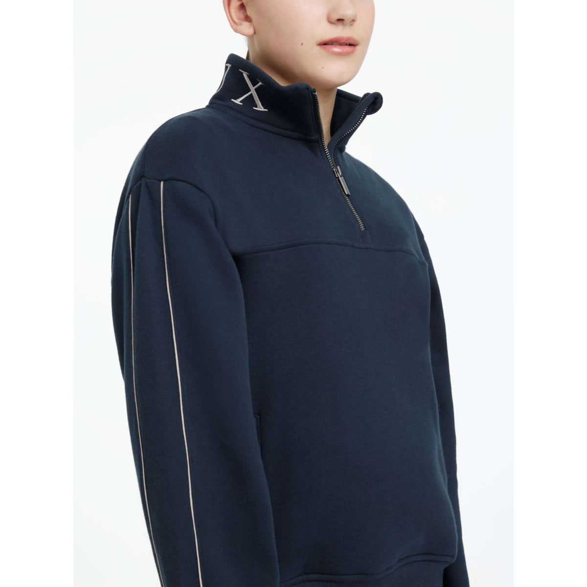 LeMieux Maglione Young Rider Kate Quarter Zip Navy