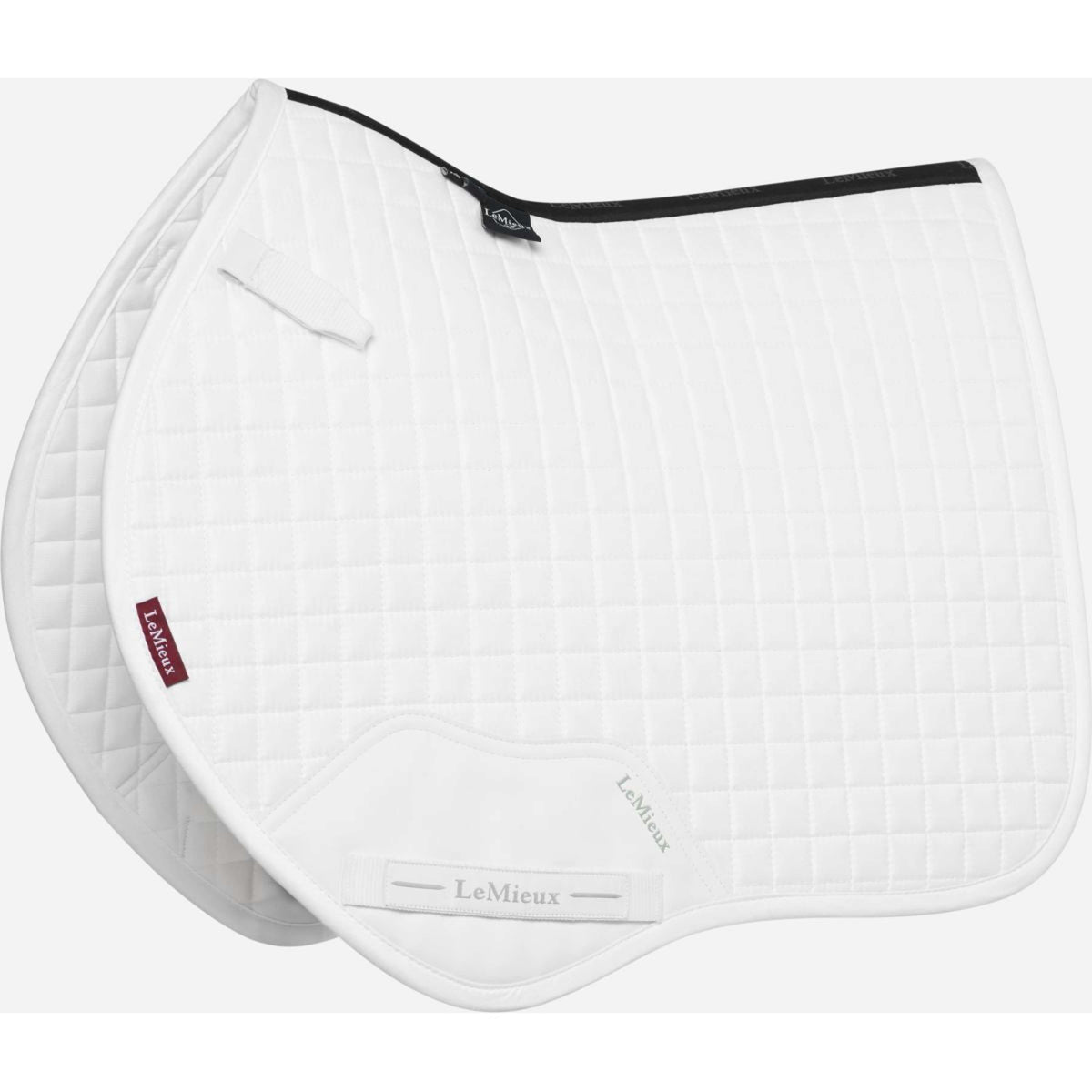 LeMieux Sottosella Mini Suede Square Close Contact Bianco