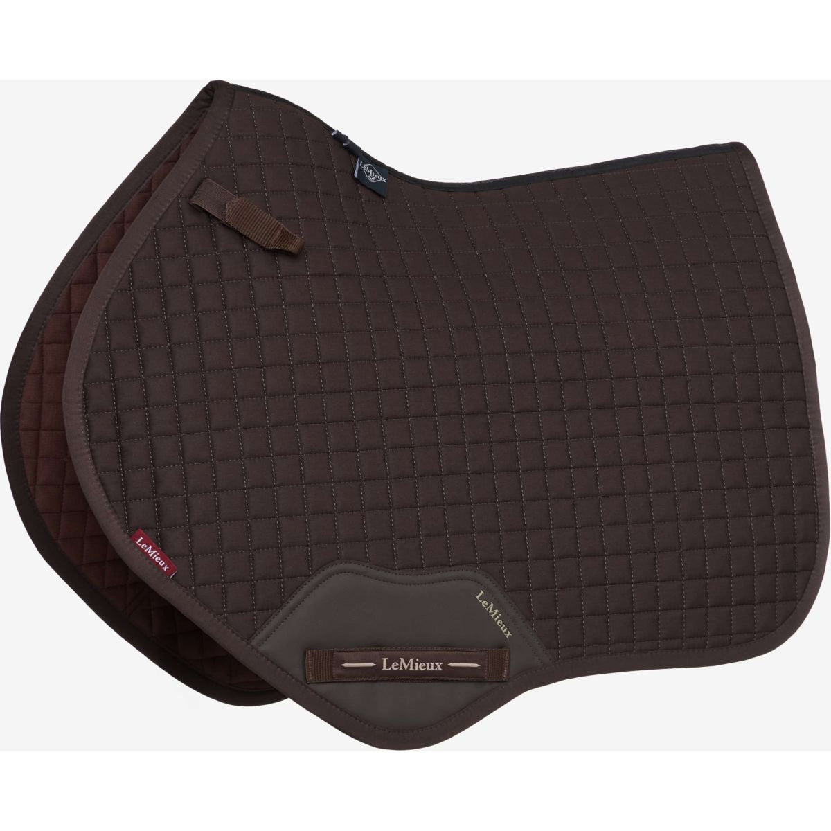 LeMieux Sottosella Cotton Square Close Contact Marrone