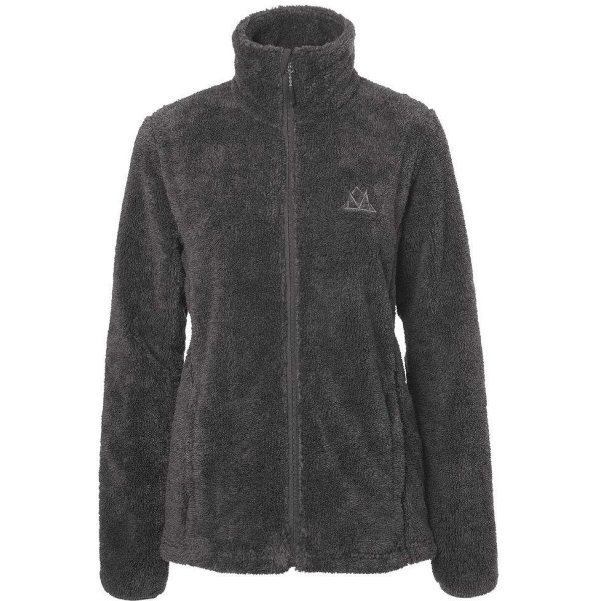 Mountain Horse Felpa con cappuccio e zip Fuzzy Fleece Grigio