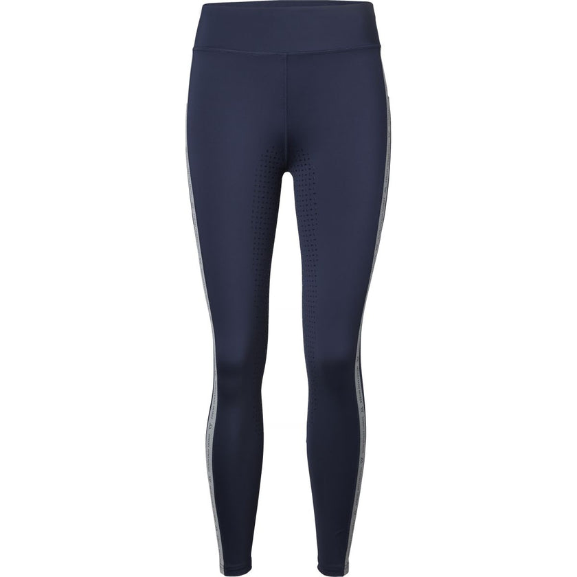 Mountain Horse Leggings da Equitazione Active Stripe Grip HF Navy