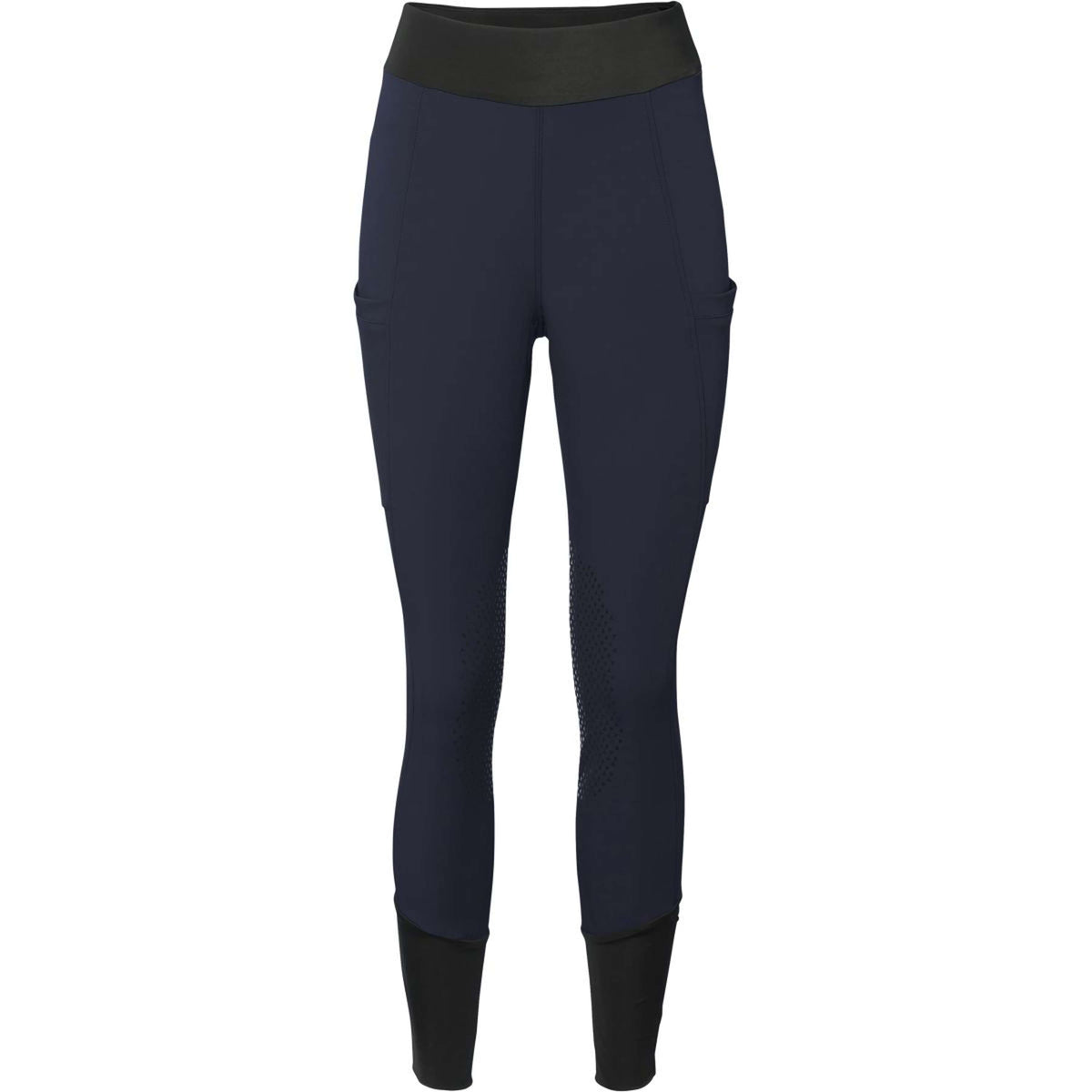 Mountain Horse Leggings da Equitazione Megan Knee Grip Navy