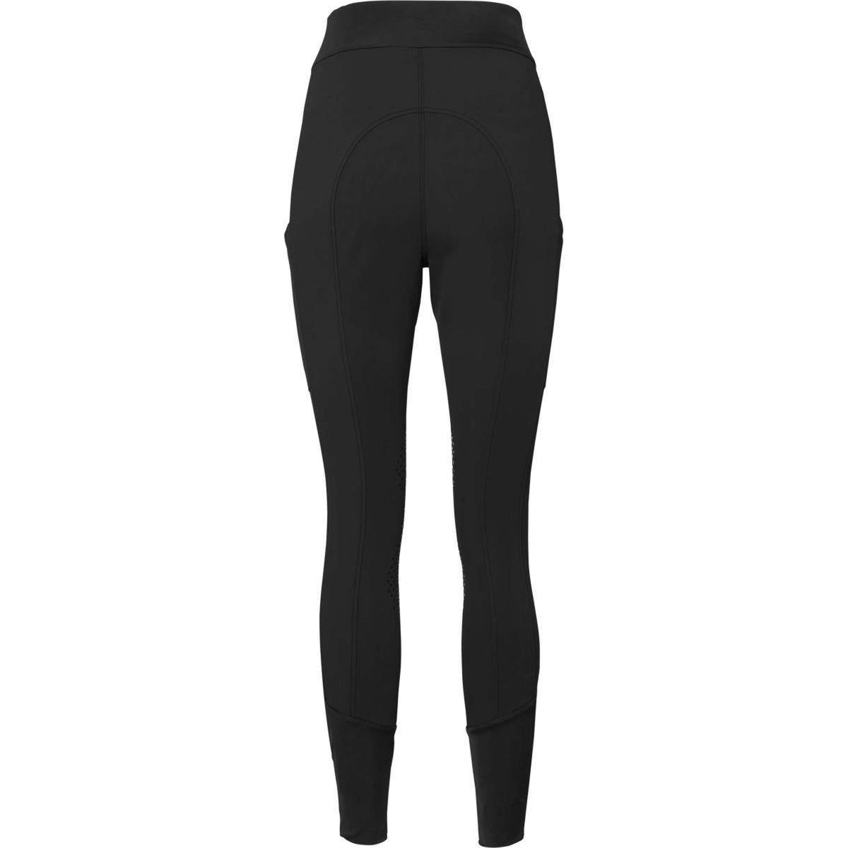 Mountain Horse Leggings da Equitazione Megan Knee Grip Nero