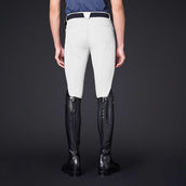 Mountain Horse Pantaloni da Equitazione Robin Knee Grip Bianco