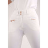 Montar Calzoni Molly Rosegold Highwaist FullGrip Bianco