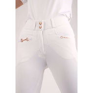 Montar Calzoni Molly Rosegold Highwaist FullGrip Bianco