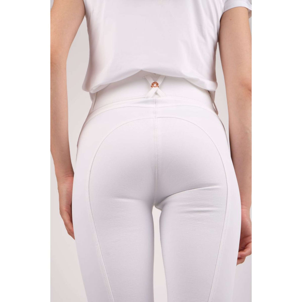 Montar Calzoni Molly Rosegold Highwaist FullGrip Bianco