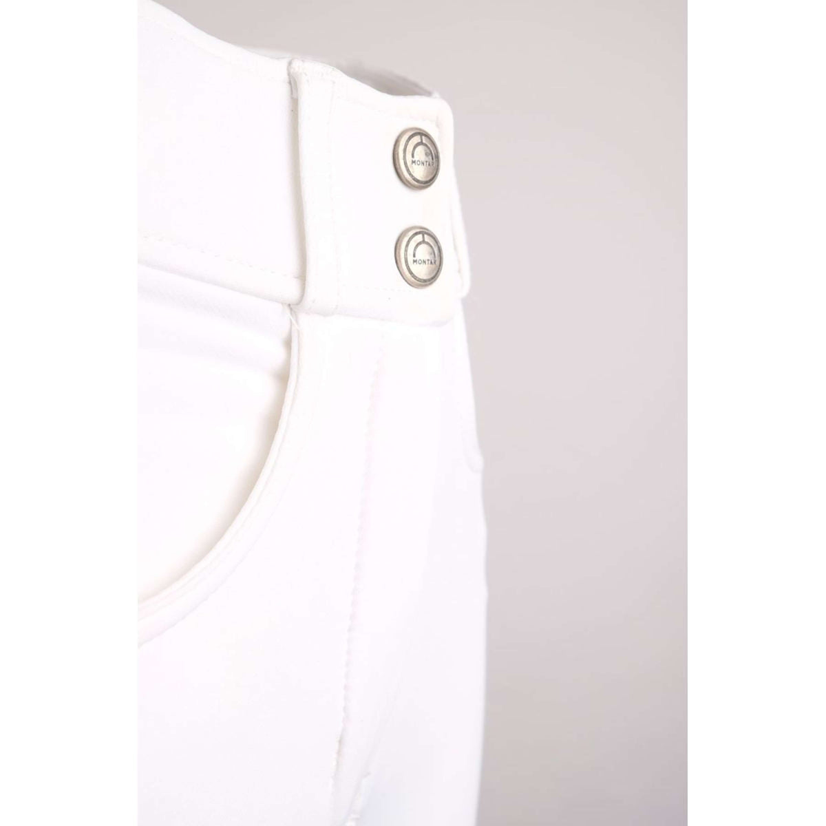 Montar Pantaloni da Equitazione Highwaist Bianco