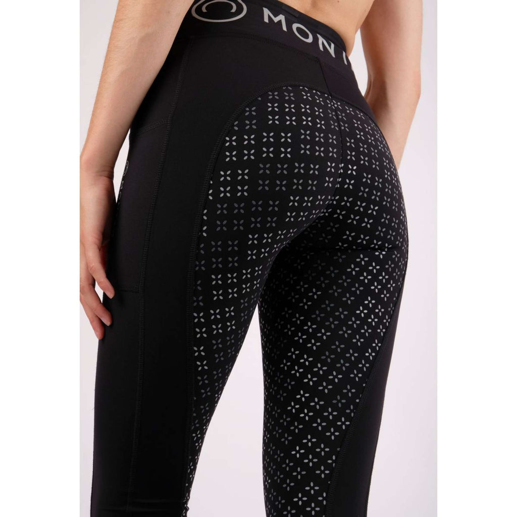 Montar Leggings da Equitazione Selena Pull On FullGrip Nero
