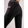 Montar Leggings da Equitazione Selena Pull On FullGrip Nero