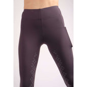 Montar Leggings da Equitazione Selena Pull On FullGrip Grigio