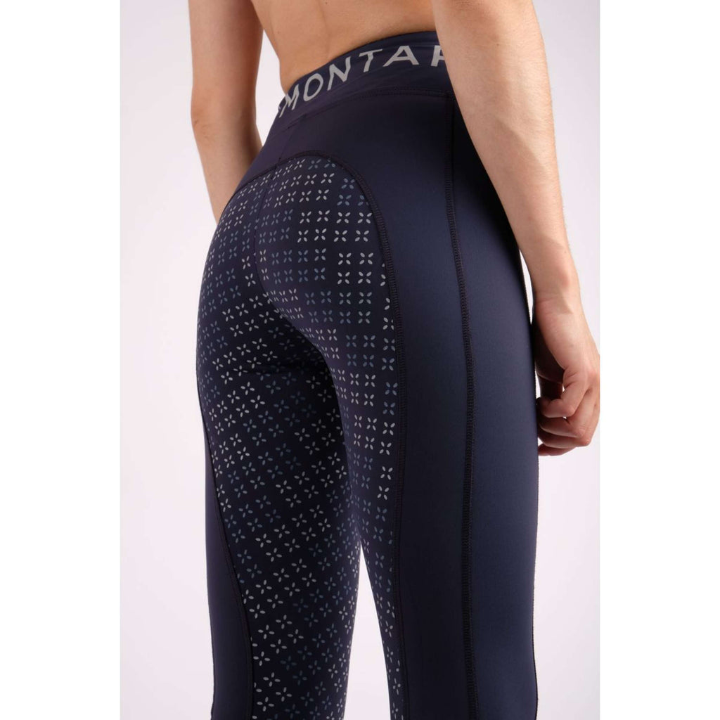 Montar Leggings da Equitazione Selena Pull On FullGrip Navy