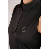 Montar Poloshirt Fiona Senza Maniche Nero