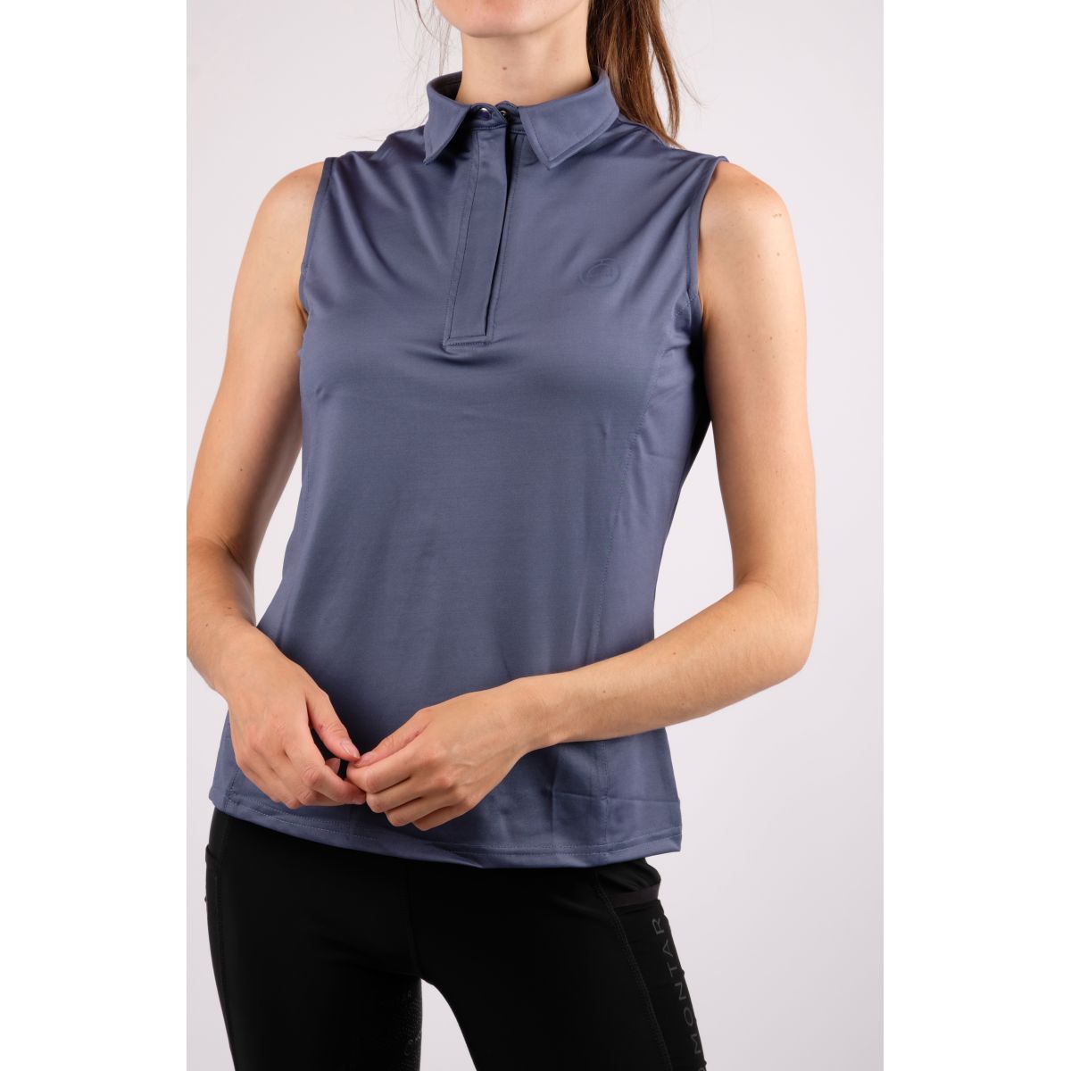 Montar Poloshirt Fiona Senza Maniche Blu oceano