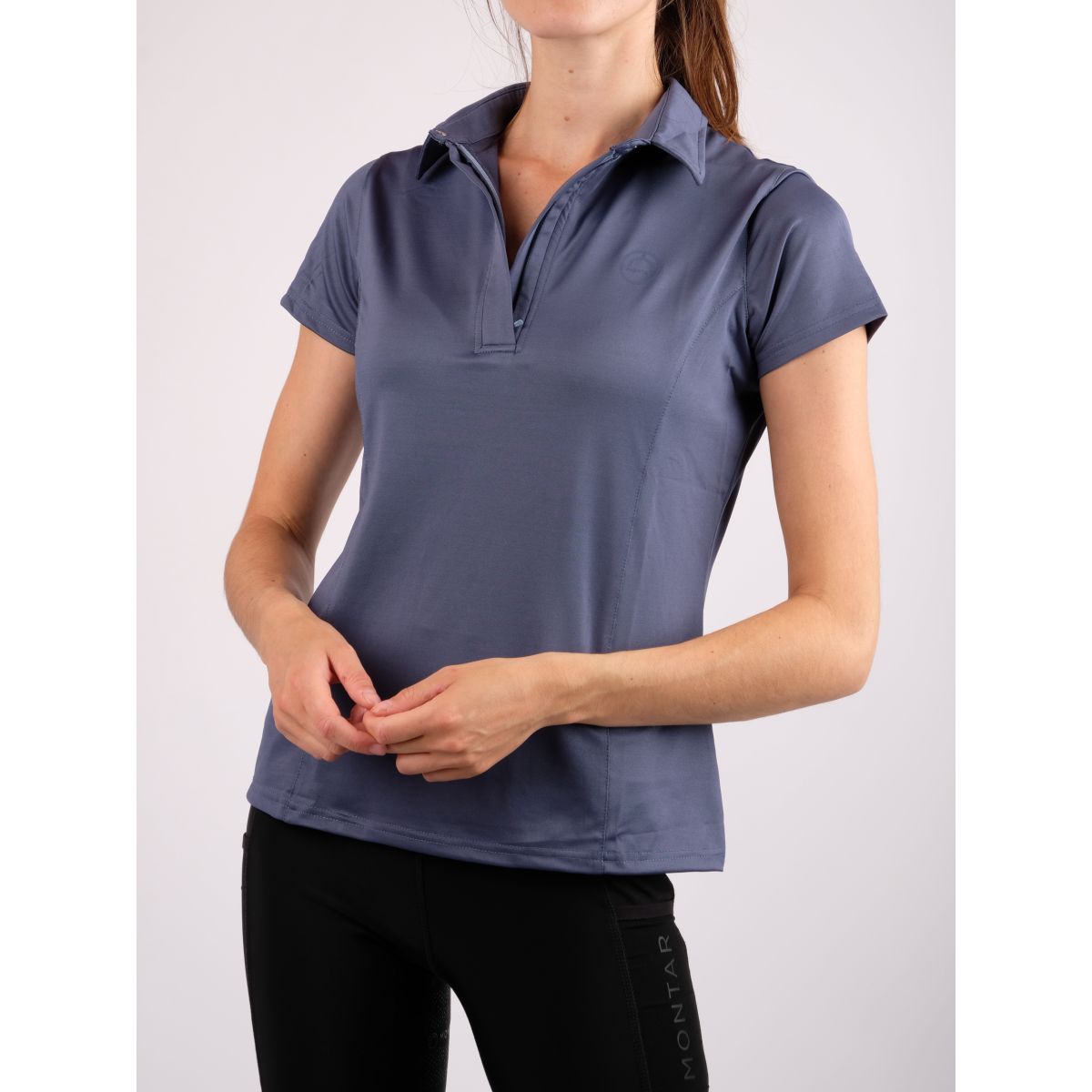 Montar Shirt Rebecca Maniche Corte Blu oceano