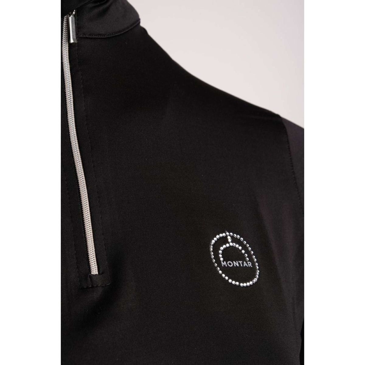 Montar Polo Everly Crystal Logo Nero