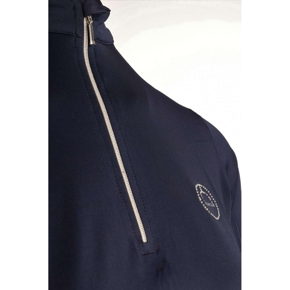 Montar Polo Everly Crystal Logo Maniche Lunghe Navy
