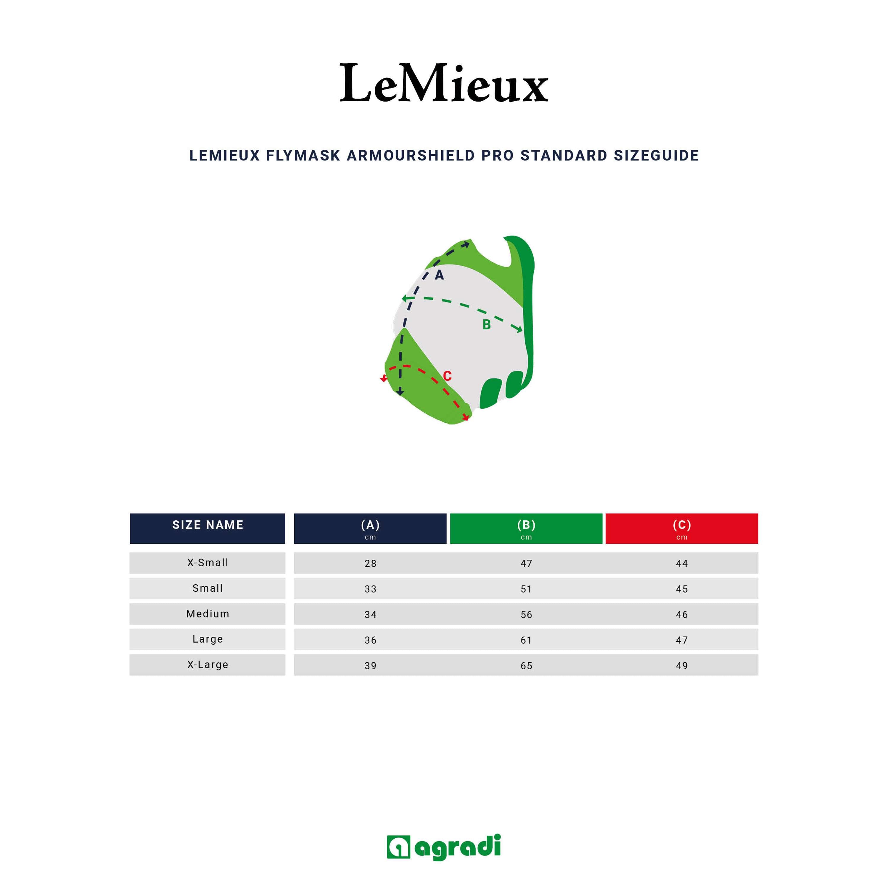 LeMieux Maschera per Mosche ArmourShield Pro Standard Grigio