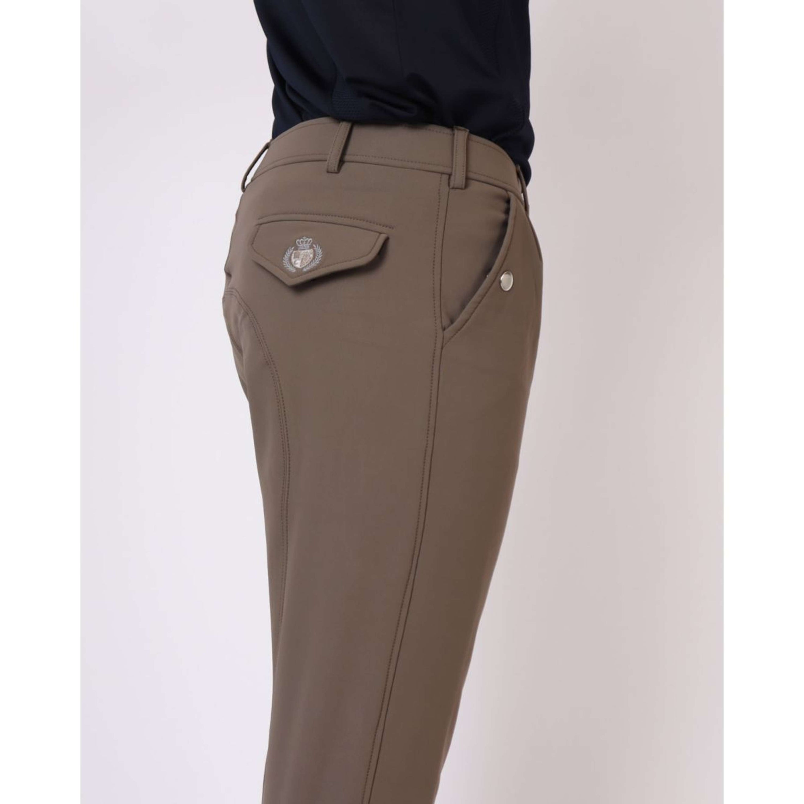 Montar Pantaloni da Equitazione ESS Gary Knee Grip Heren Mud