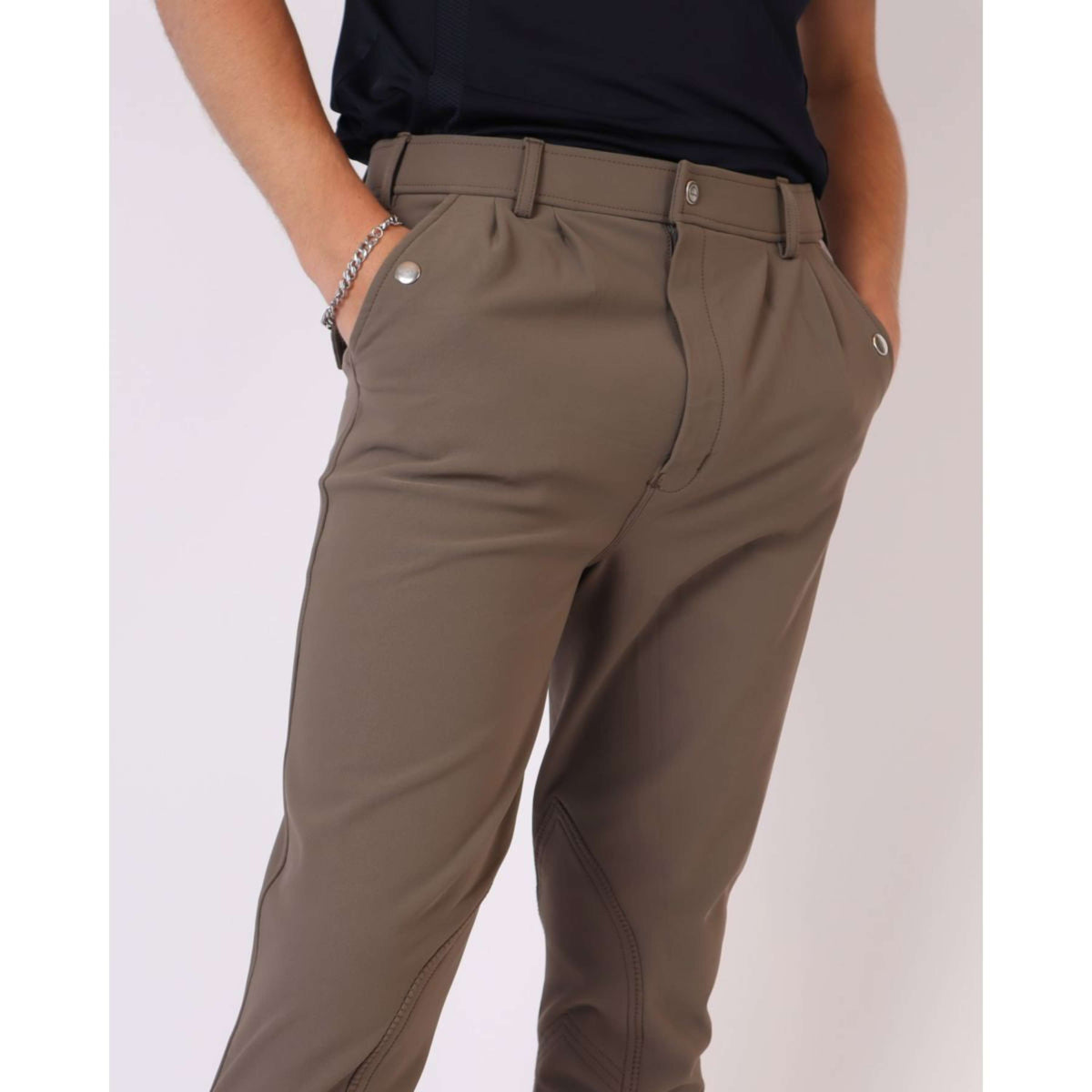 Montar Pantaloni da Equitazione ESS Gary Knee Grip Heren Mud