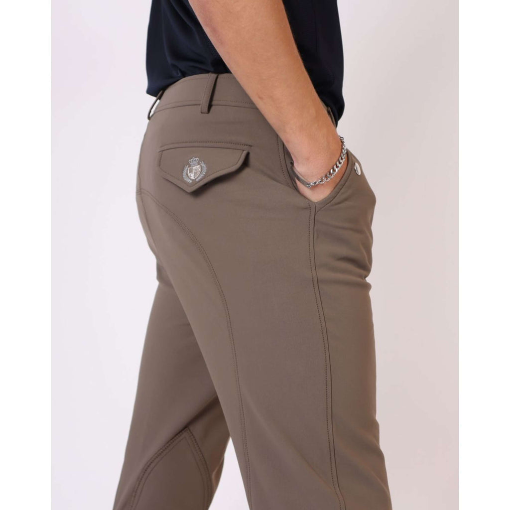 Montar Pantaloni da Equitazione ESS Gary Knee Grip Heren Mud