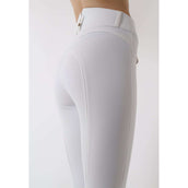 Montar Pantaloni da Equitazione Molly Gold Highwaist Full Grip Bianco