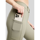 Montar Pantaloni da Equitazione Megan Full Grip Dusty Green