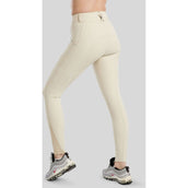 Montar Pantaloni da Equitazione Megan Full Grip Grigio chiaro