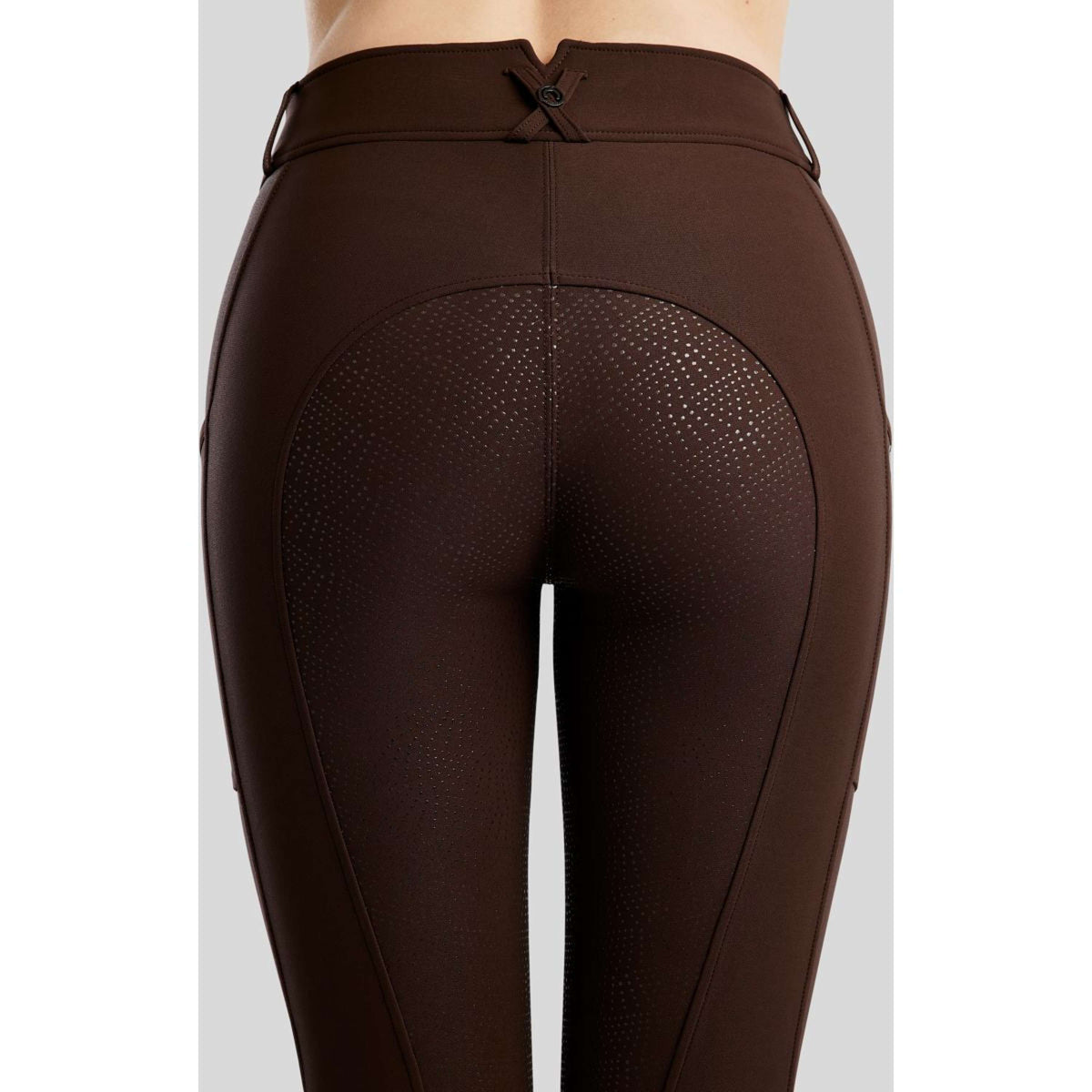 Montar Pantaloni da Equitazione Megan Full Grip Marrone