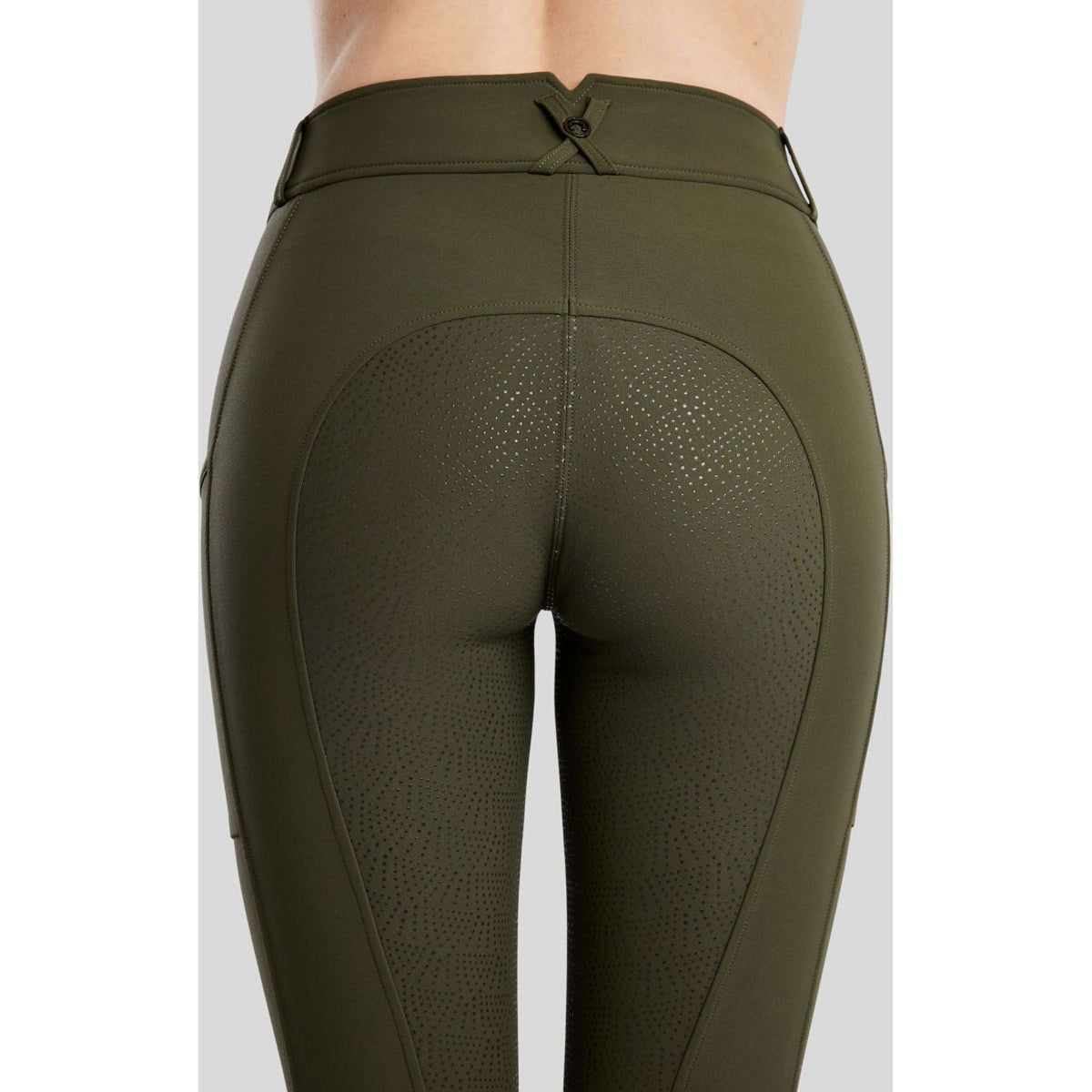 Montar Pantaloni da Equitazione Megan Full Grip Olive