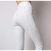 Montar Leggings da Equitazione Michelle Rosegold Logo Bianco