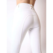 Montar Pantaloni da Equitazione Femka Rosegold Full Grip Bianco