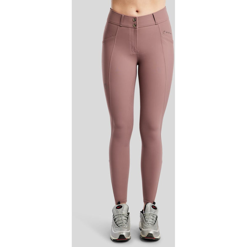 Montar Pantaloni da Equitazione MoZida Refined Full Grip Dusty Rose