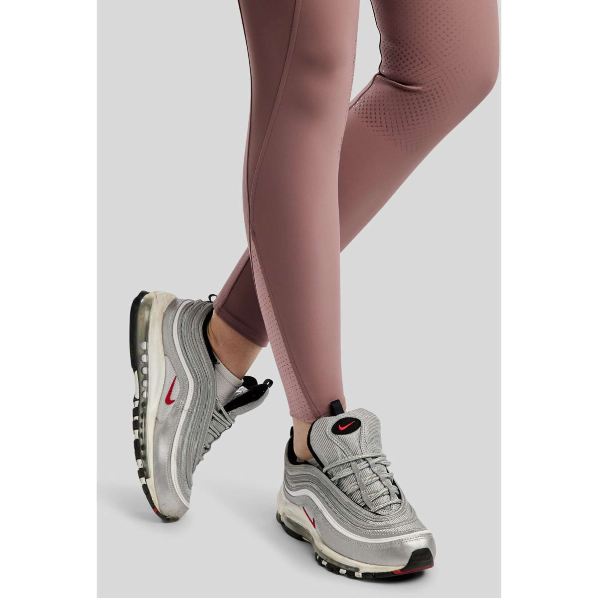 Montar Pantaloni da Equitazione MoZida Refined Full Grip Dusty Rose