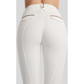 Montar Pantaloni da Equitazione MoGlenda Full Grip Bianco