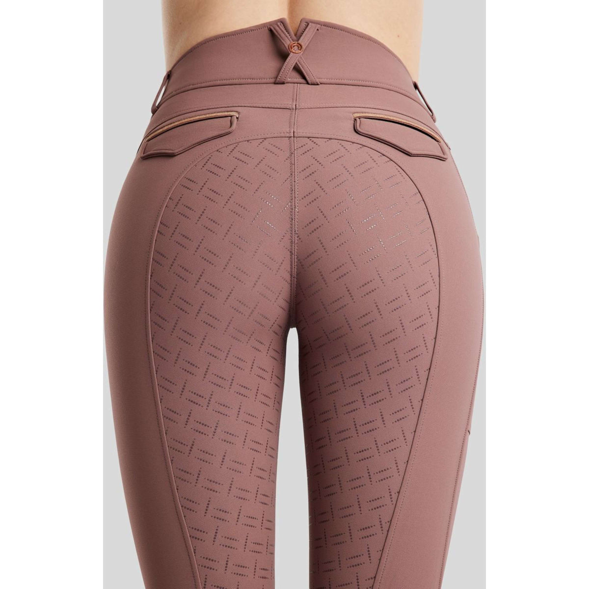Montar Pantaloni da Equitazione MoGlenda Full Grip Dusty Rose