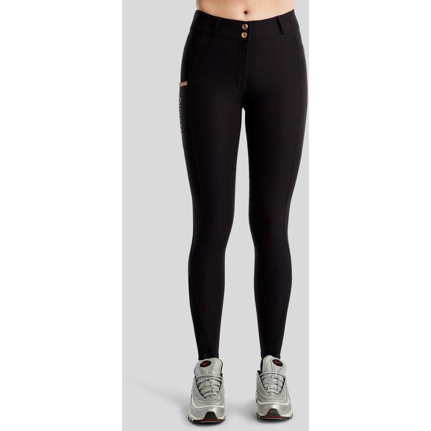 Montar Pantaloni da Equitazione MoGlenda Full Grip Nero