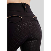 Montar Pantaloni da Equitazione MoGlenda Full Grip Nero