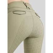 Montar Pantaloni da Equitazione MoGlenda Full Grip Dusty Green