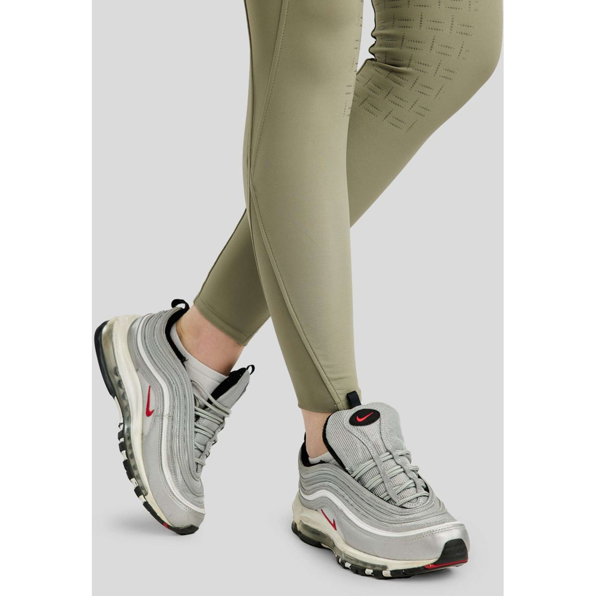 Montar Pantaloni da Equitazione MoGlenda Full Grip Dusty Green