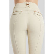 Montar Pantaloni da Equitazione MoGlenda Full Grip Warm Light grey