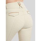 Montar Pantaloni da Equitazione MoGlenda Full Grip Warm Light grey