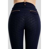 Montar Pantaloni da Equitazione MoGlenda Full Grip Navy