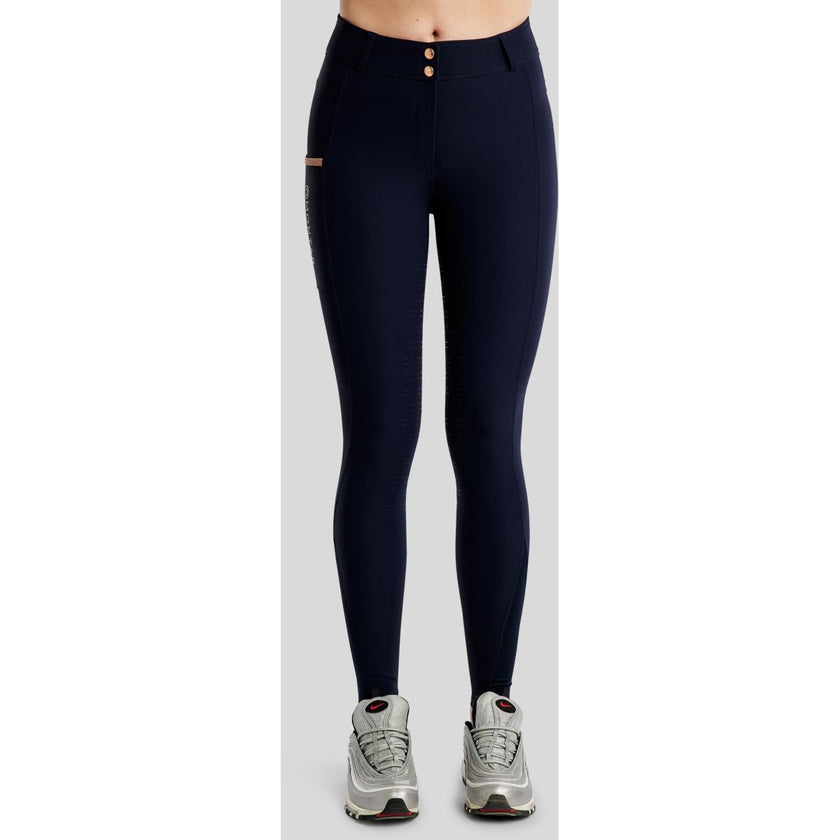 Montar Pantaloni da Equitazione MoGlenda Full Grip Navy