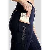 Montar Pantaloni da Equitazione MoGlenda Full Grip Navy