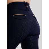 Montar Pantaloni da Equitazione MoGlenda Full Grip Navy