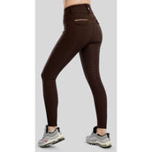 Montar Pantaloni da Equitazione MoGlenda Full Grip Marrone