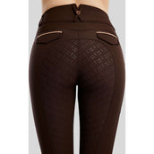 Montar Pantaloni da Equitazione MoGlenda Full Grip Marrone